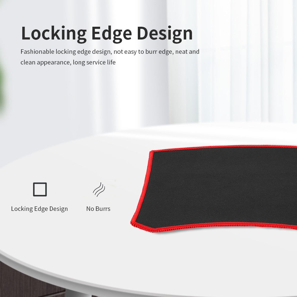 Anti-Skid Gaming Mouse Pad with Locking Edge for Home, Game, Office
