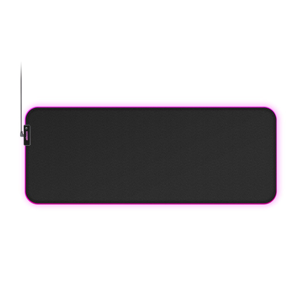 KKmoon RGB Soft Gaming Mouse Pad – 340x245mm, Glowing, Anti-Slip Rubber, Locking Edge
