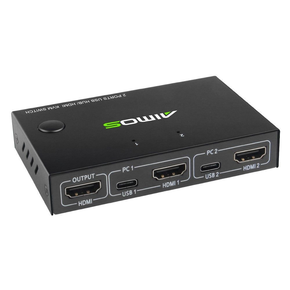 AIMOS 2-Port HDMI KVM Switch AM-KVM201CC
