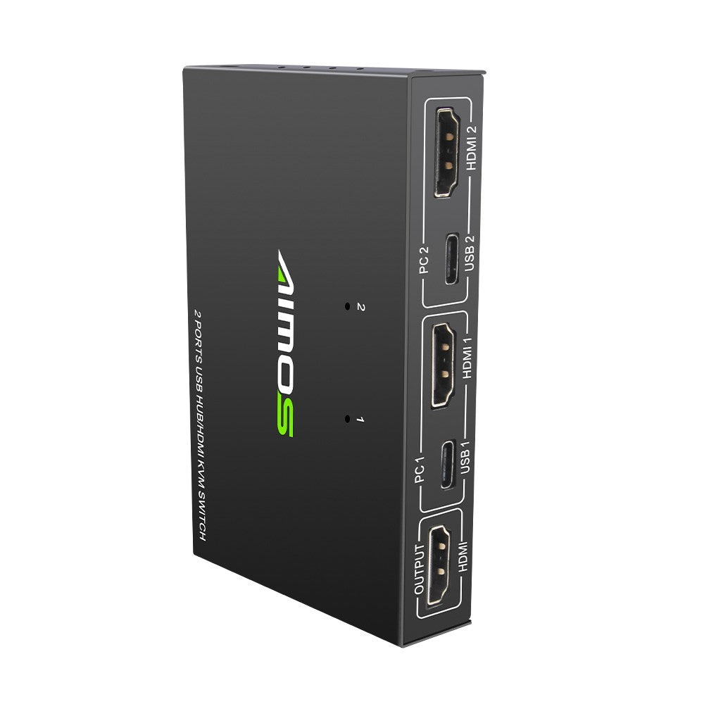 AIMOS 2-Port HDMI KVM Switch AM-KVM201CC
