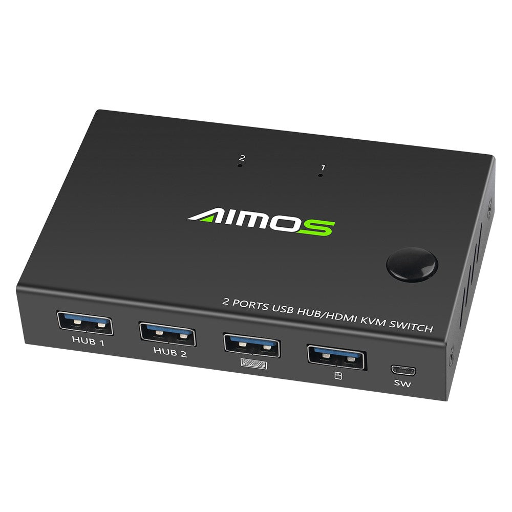 AIMOS 2-Port HDMI KVM Switch AM-KVM201CC
