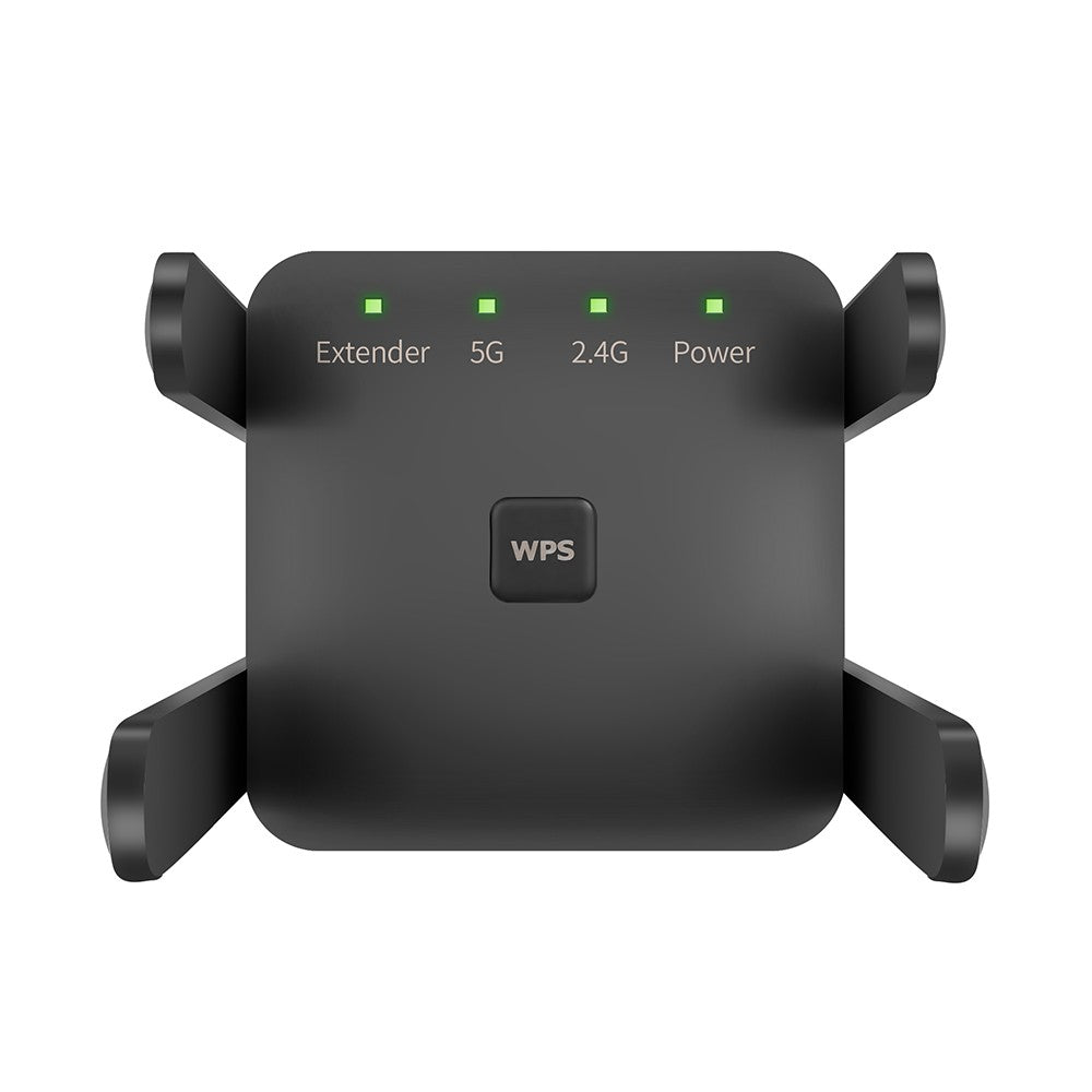 1200Mbps Dual Band WiFi Repeater Signal Booster for Home & Office - EU Plug, White