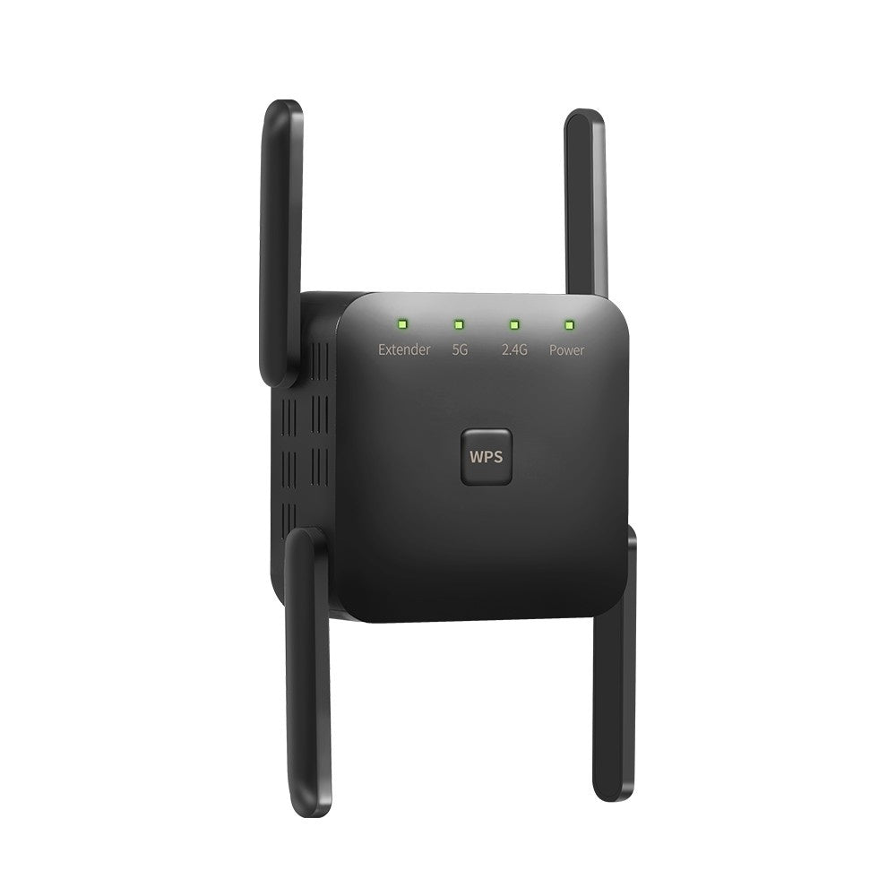 1200Mbps Dual Band WiFi Repeater Signal Booster for Home & Office - EU Plug, White