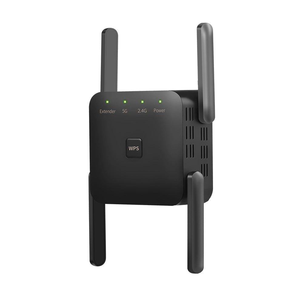 1200Mbps Dual Band WiFi Repeater Signal Booster for Home & Office - EU Plug, White