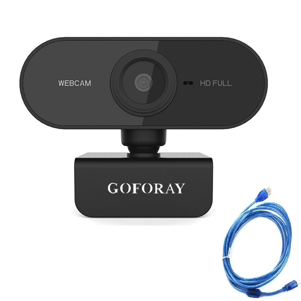 HD 1080P Webcam with 2MP Camera & Noise-Reduction Microphone, USB Plug & Play for Laptop/Desktop/TV