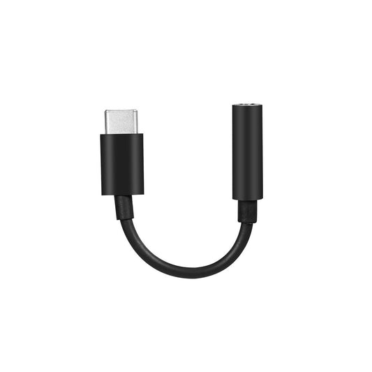 USB-C to 3.5mm Audio Adapter - Type-C Male to AUX Female Jack for Huawei, Xiaomi, Samsung - Black