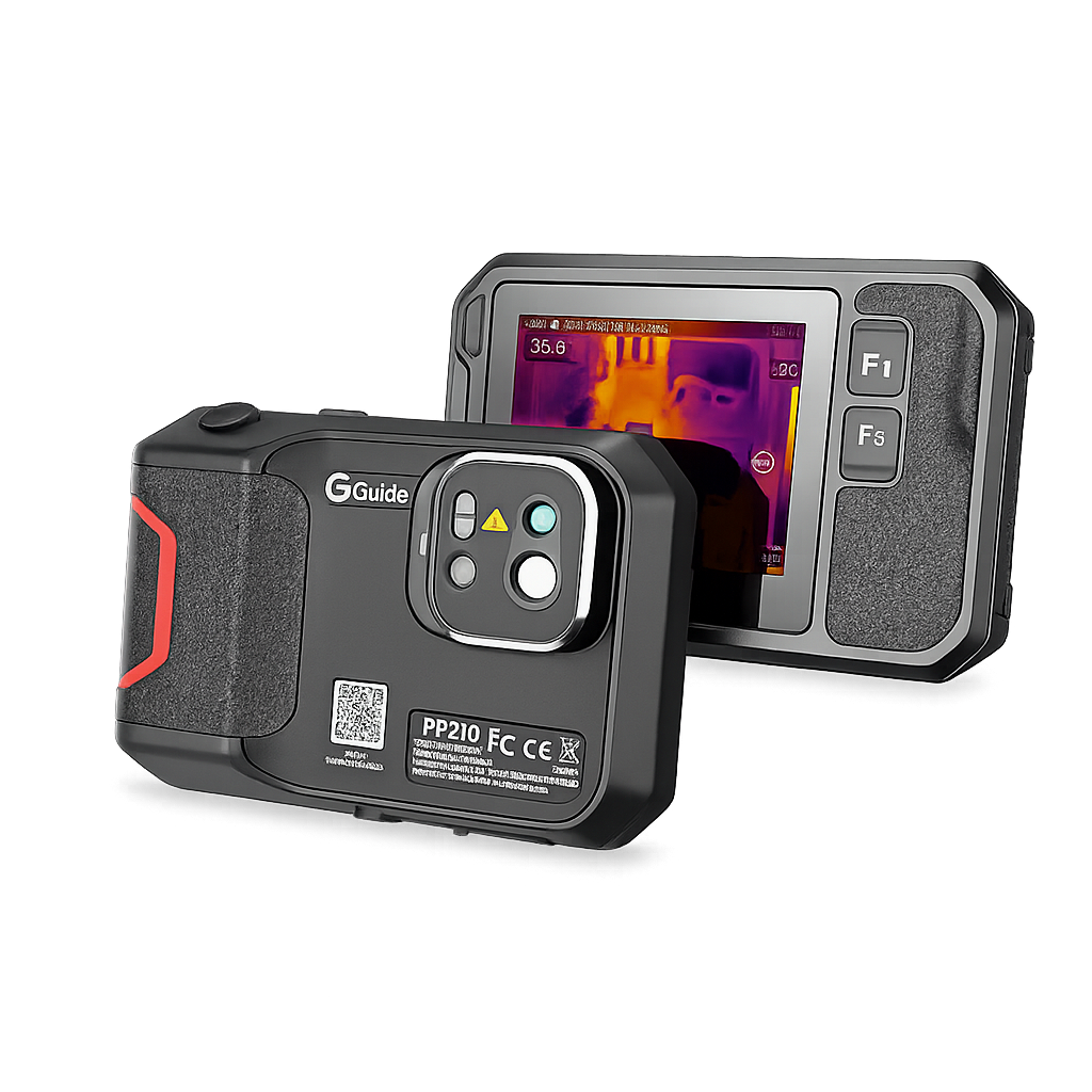 Guide PF210 Thermal Imaging Camera: High-Res, Wide Temp Range, Laser Distance, Wi-Fi, Waterproof for HVAC & Electrical