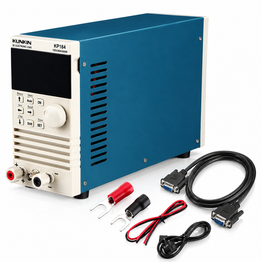 KP184 Professional DC Electronic Load & Battery Capacity Tester – 400W 150V 40A, CC/CV/CW/CR, RS232/RS485, AC 110V–220V Auto Range