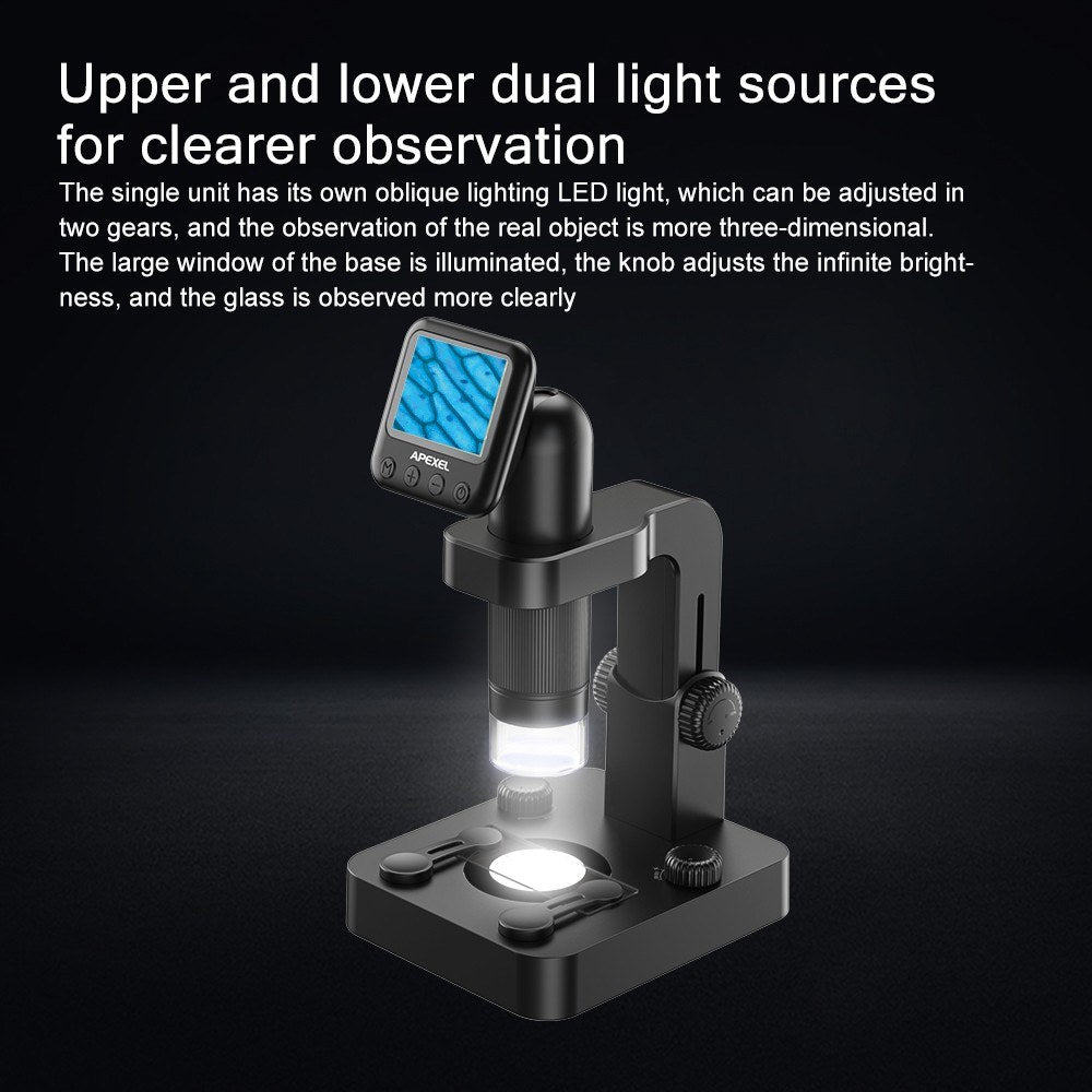 USB Digital Microscope with 2.0 LCD Screen - APEXEL MS003