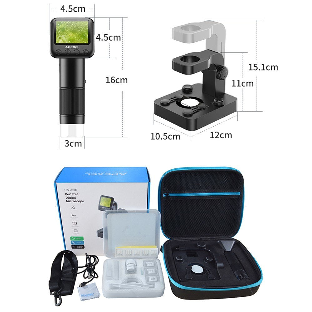 USB Digital Microscope with 2.0 LCD Screen - APEXEL MS003