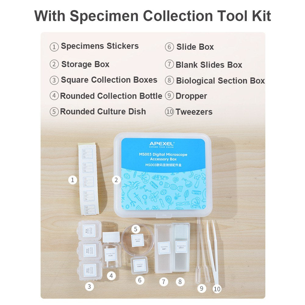 USB Digital Microscope with 2.0 LCD Screen - APEXEL MS003