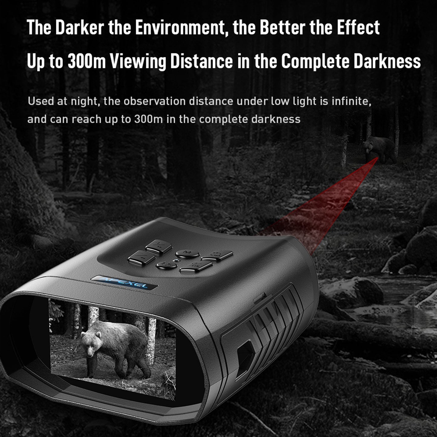 APEXEL 4K HD Digital Night Vision Binoculars - Model APL-NV009