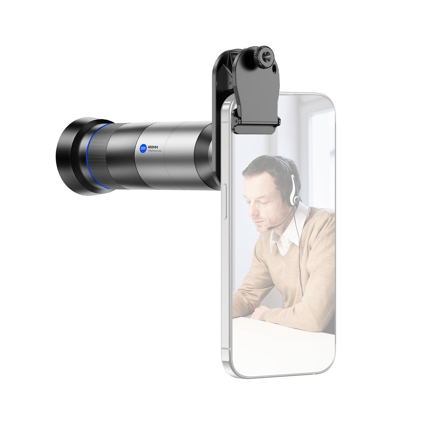 MARTVSEN 28X Monocular Telescope with Tripod, Lens Adapter & Phone Clip