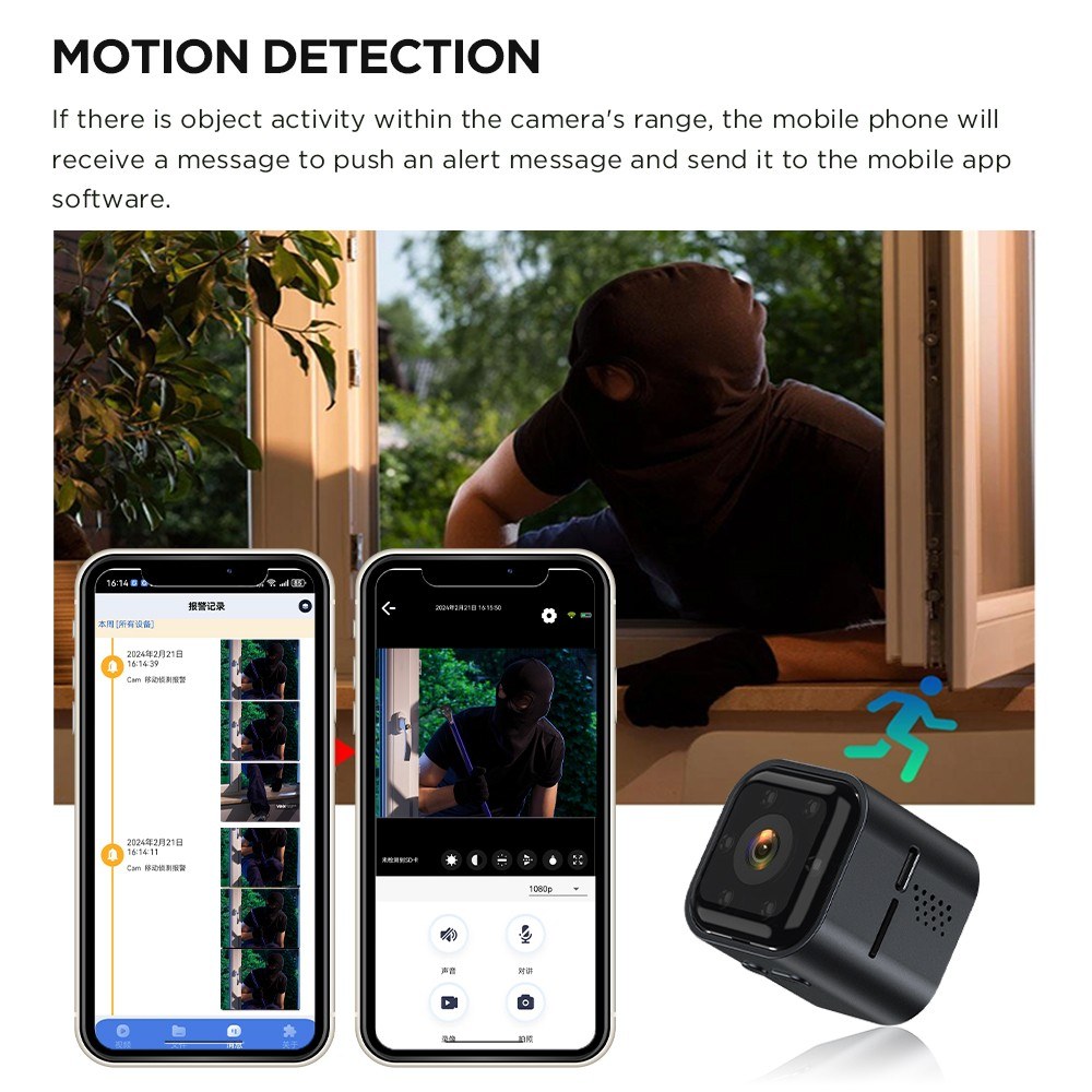 Wireless 1080P Smart WiFi Camera Monitor