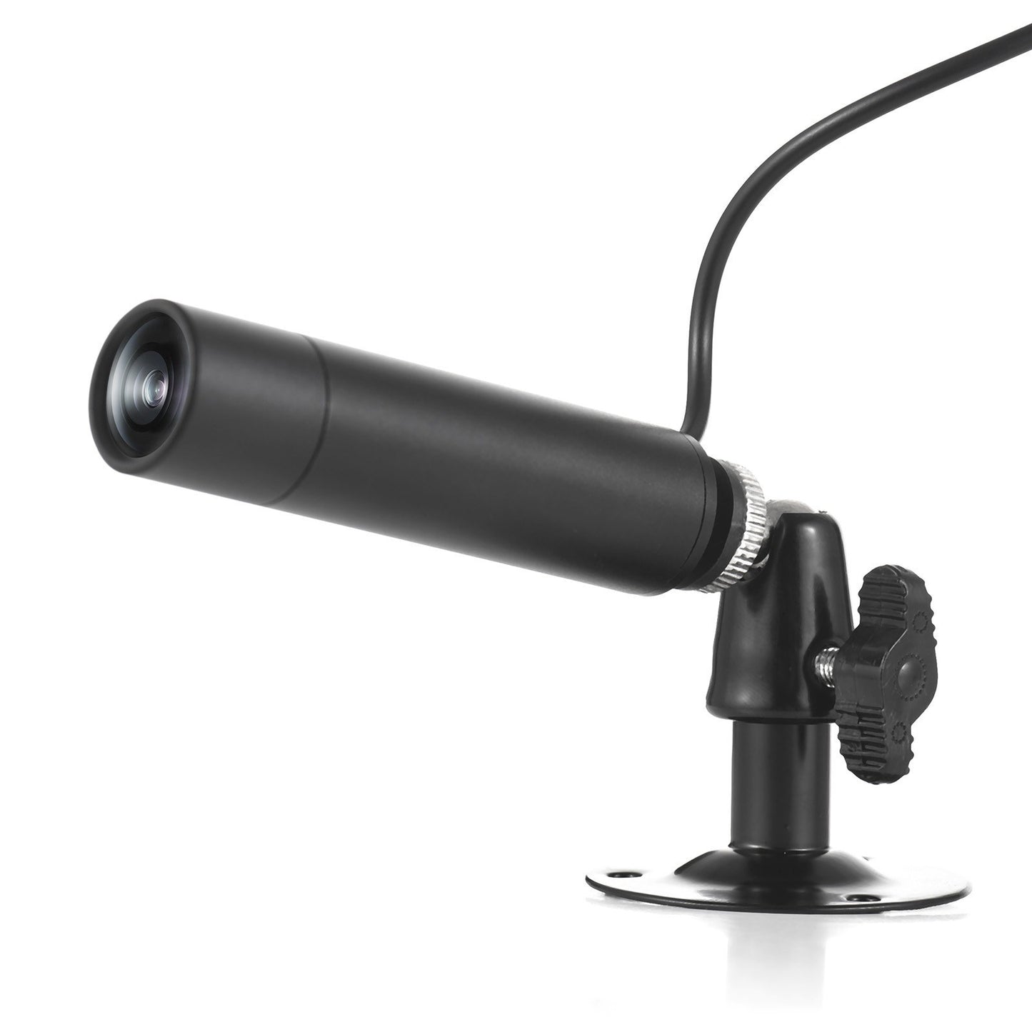 2MP 1080P Mini Wired CCTV Indoor Security Camera with 3.6mm Wide Angle Lens and Wall Mount Bracket, Analog PAL System