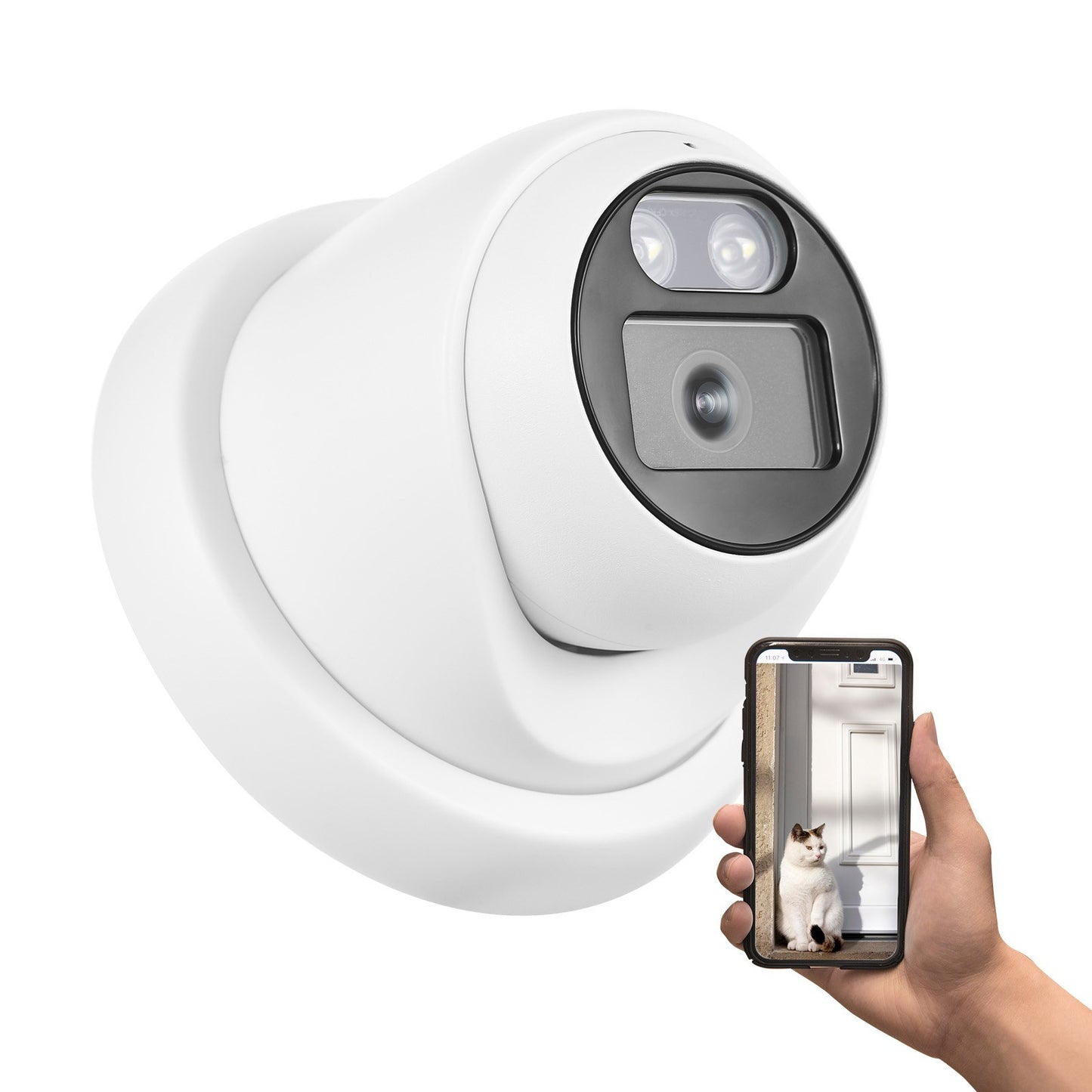 8MP POE IP Security Camera Monitor