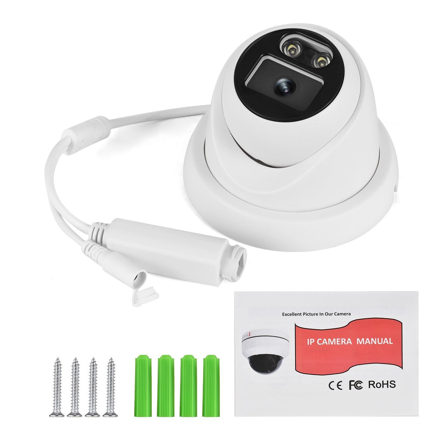 8MP POE IP Security Camera Monitor