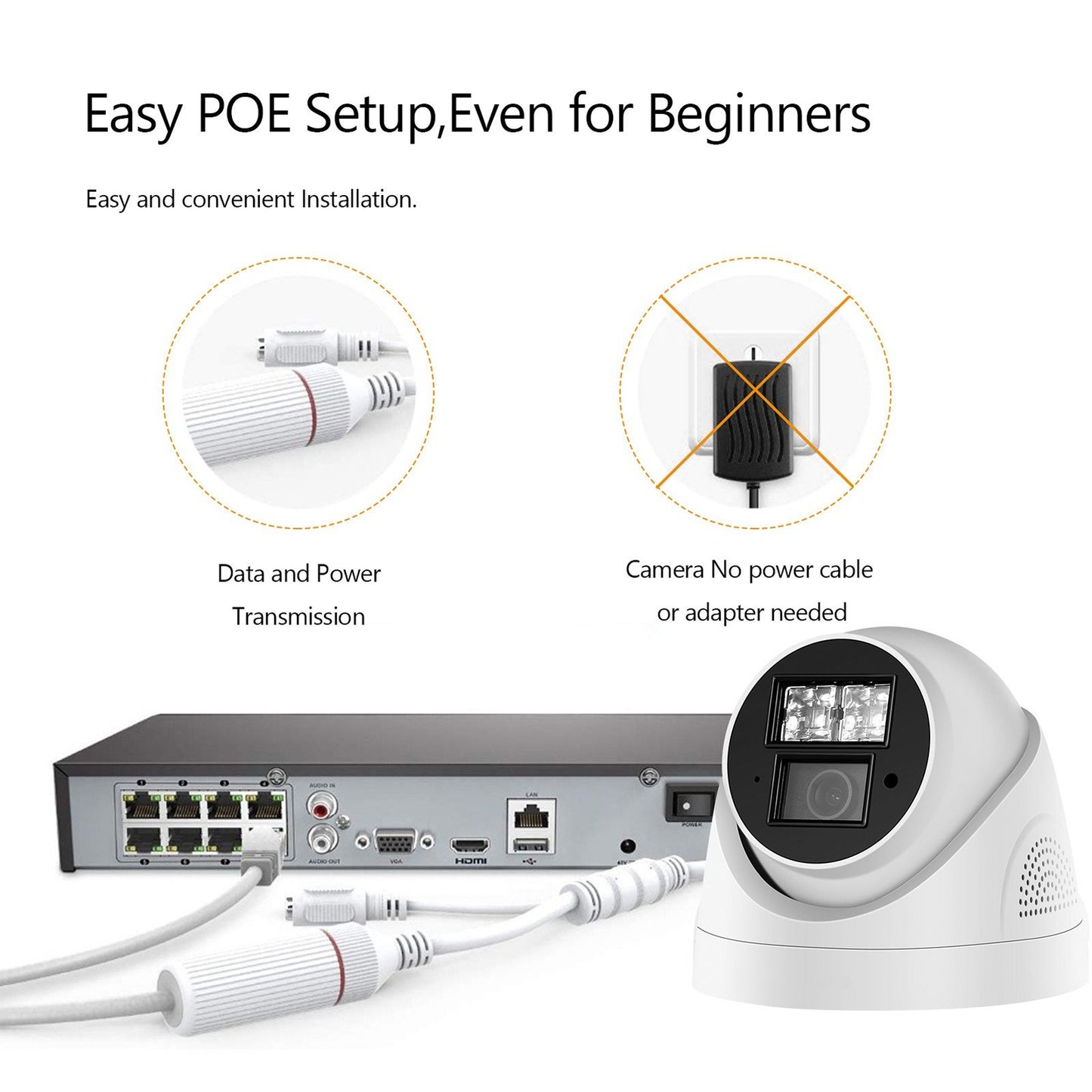 4MP POE IP Security Camera System