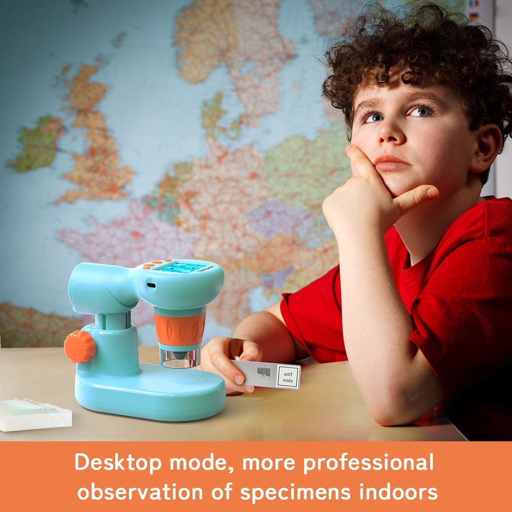 APEXEL Kids Digital Microscope with Camera - APL-MS201 Handheld Model