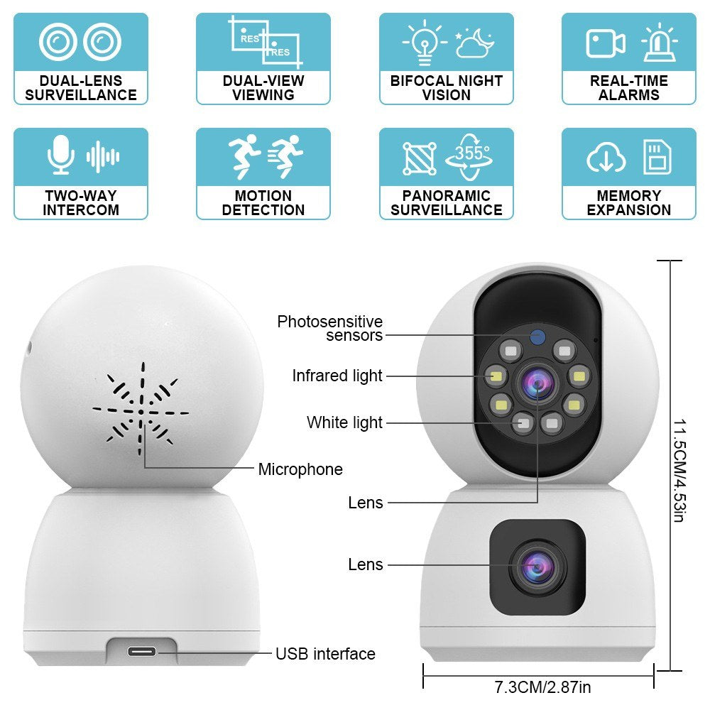 Smart Wireless WiFi Camera 1080P Monitor