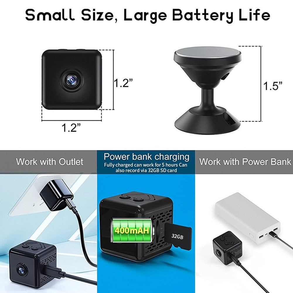 1080P X6D Mini Wireless Smart Video Camera Monitor