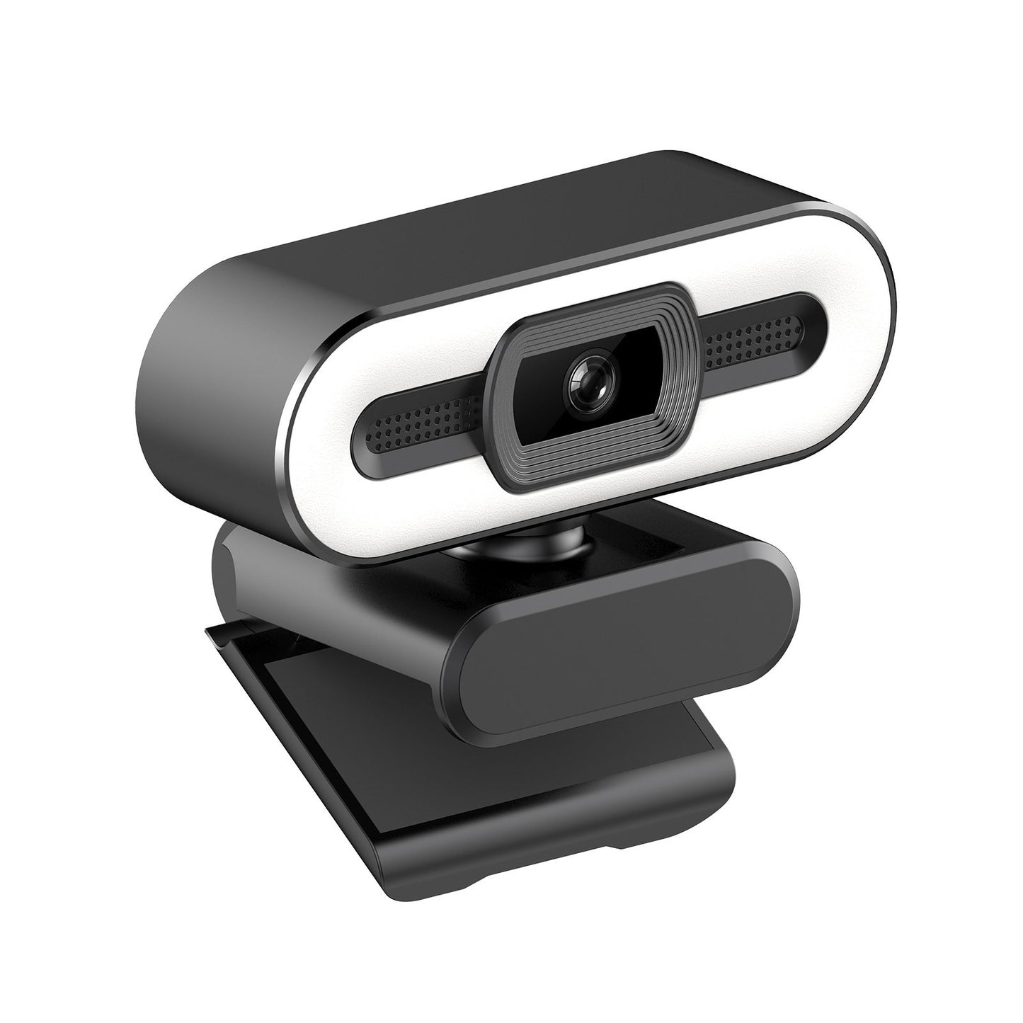 4K USB Webcam with Built-in Microphone and Lighting