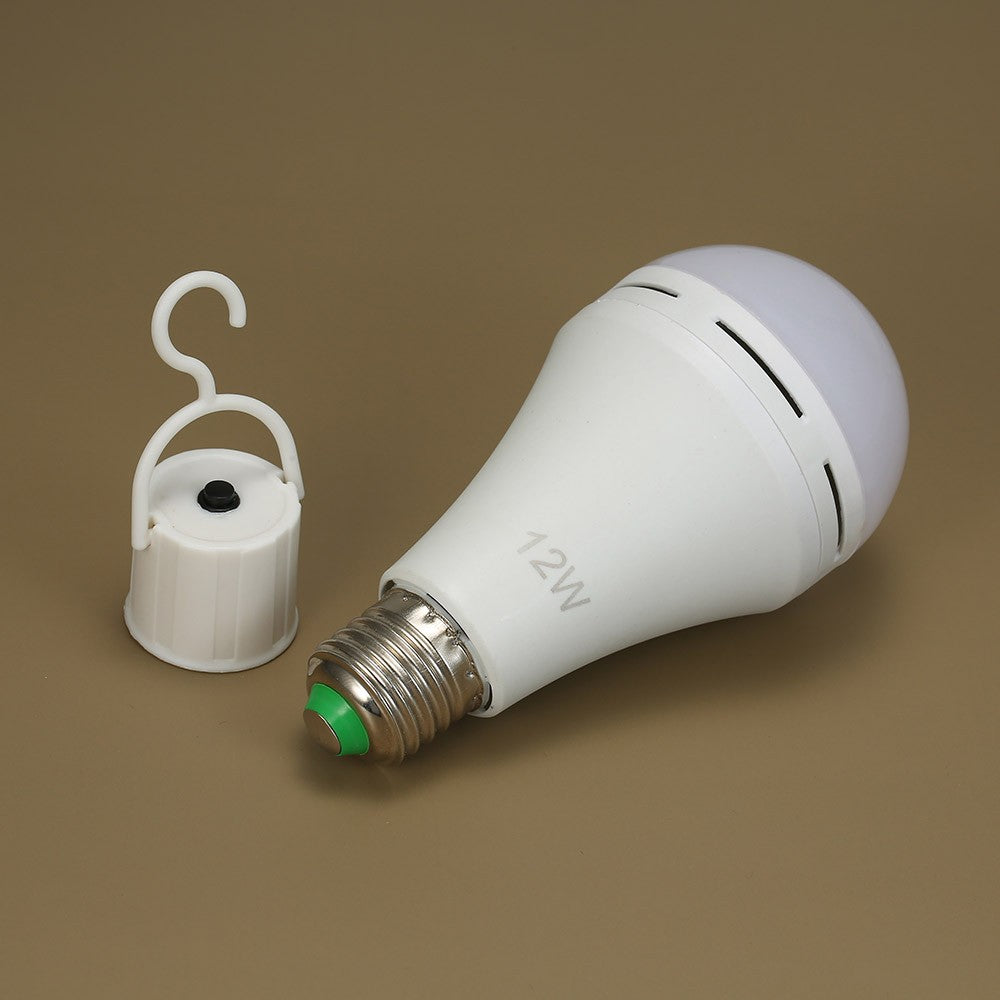 Emergency Rechargeable 12W LED Bulbs - Outdoor Hanging Lamp for Power Outage, Camping, Garden Parties - E26/E27, AC100-240V