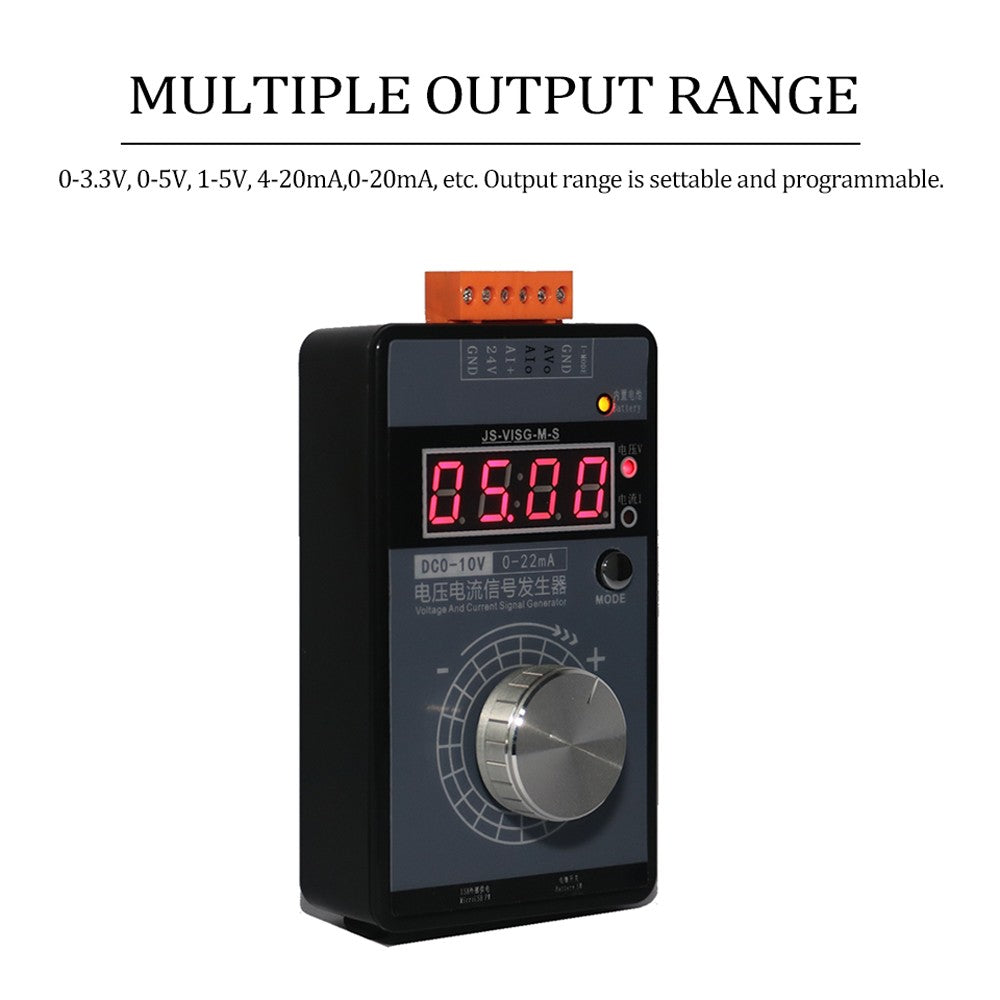 Pocket Signal Generator: Adjustable 0-5V/0-10V, 4-20mA Voltage Current Calibrator