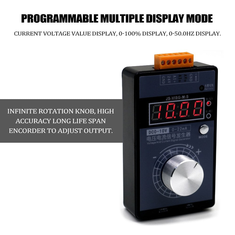 Pocket Signal Generator: Adjustable 0-5V/0-10V, 4-20mA Voltage Current Calibrator