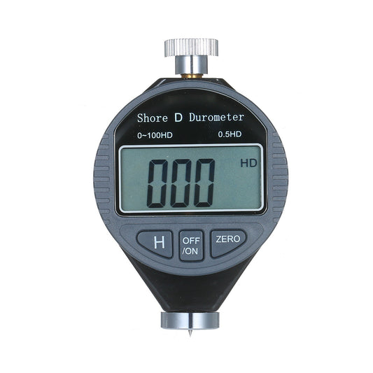 Digital Shore D Hardness Tester Meter for Rubber, Tire, Plastic, Flooring - Portable 0-100HD Durometer with Large LCD Display