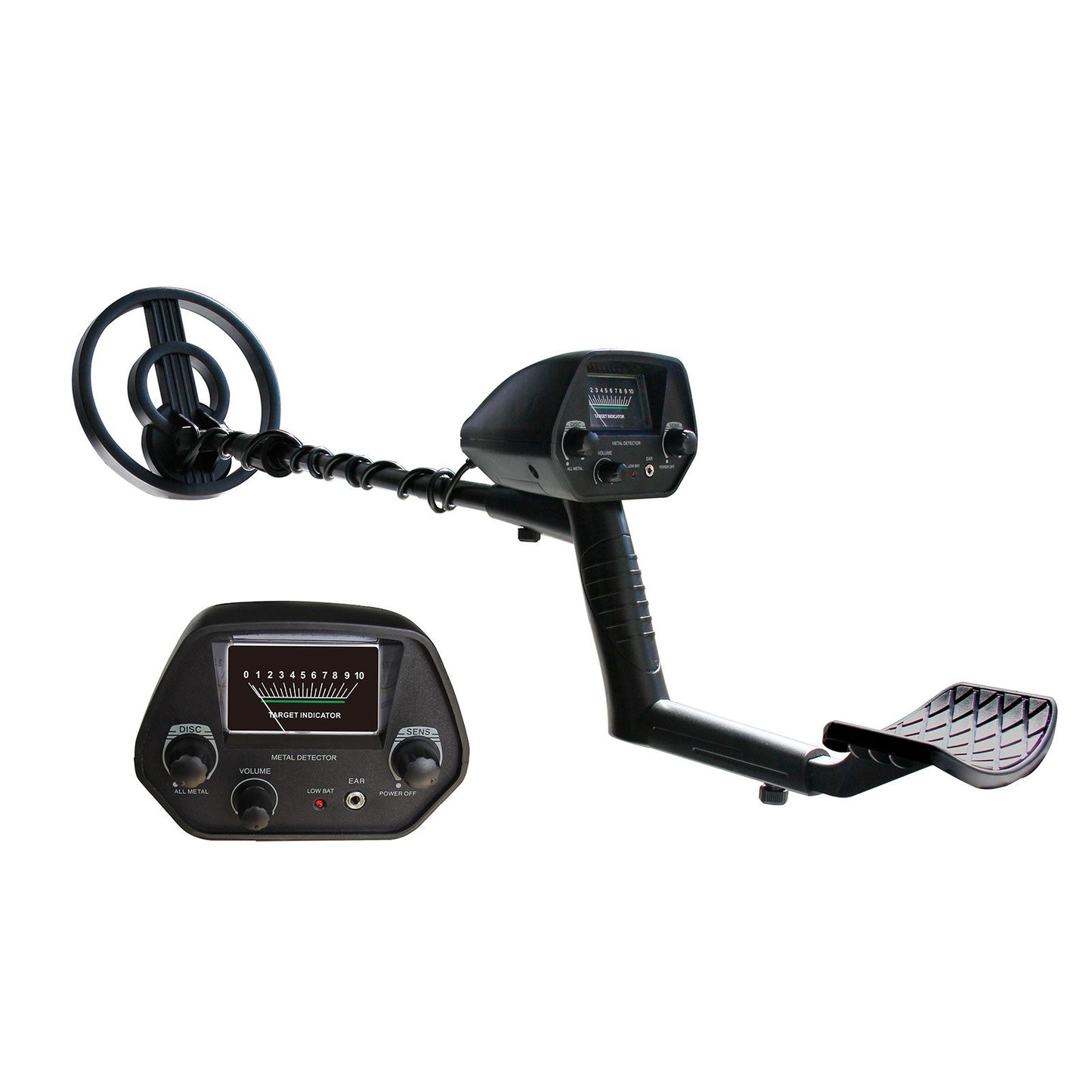 Portable Metal Detector for Beginners - Gold Finder & Treasure Hunter with Headphones, Shovel, and Pouch