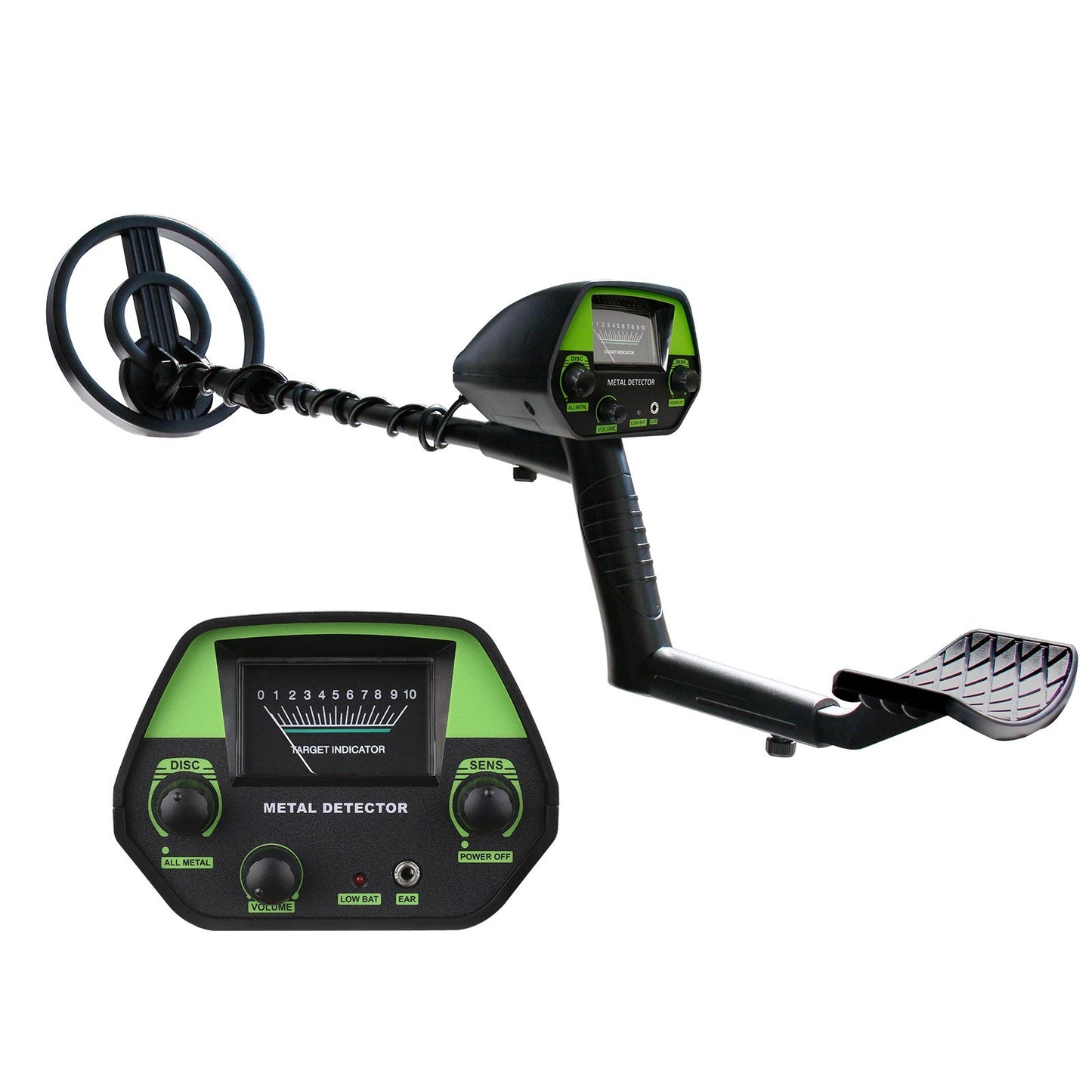 Portable Metal Detector for Beginners - Gold Finder & Treasure Hunter with Headphones, Shovel, and Pouch
