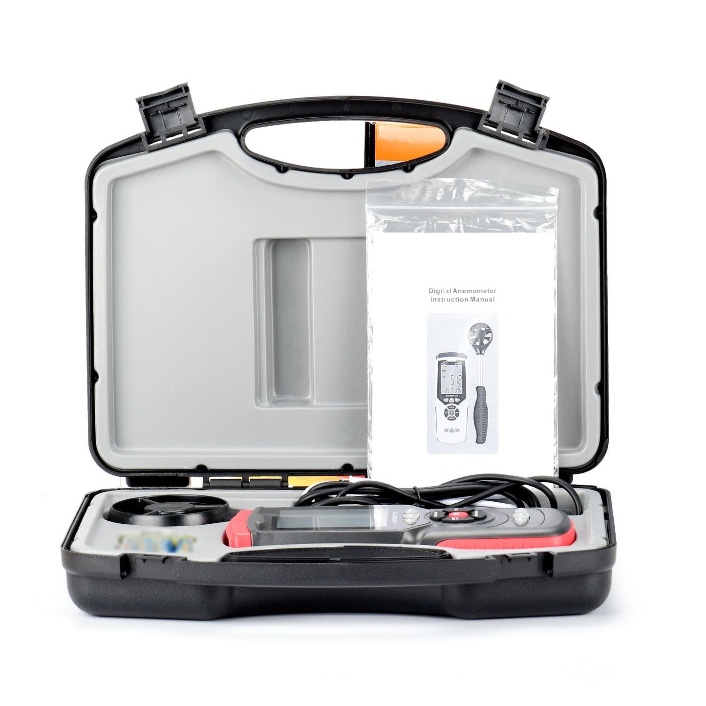 Professional Handheld Digital Anemometer with Detachable Fan & Storage Case