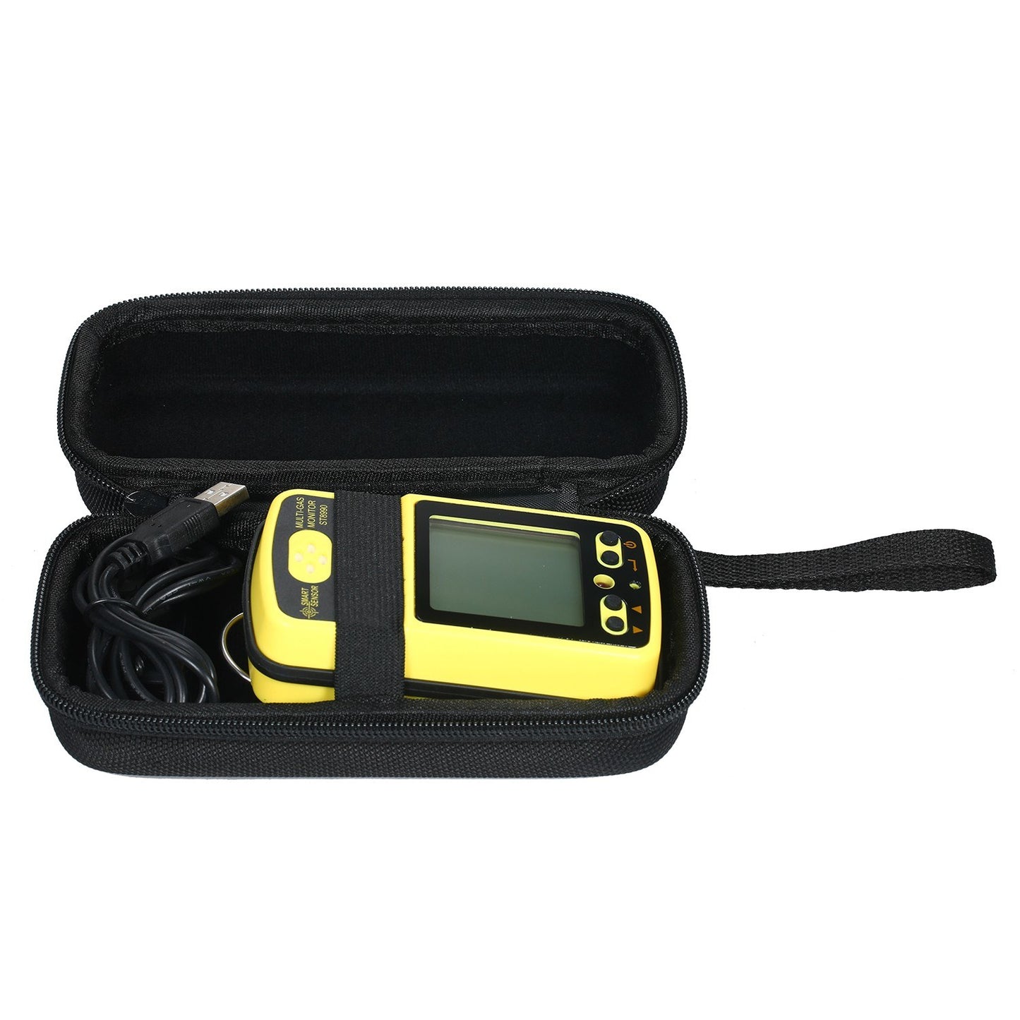 Rechargeable SMART SENSOR ST8990 4-in-1 Gas Detector: O₂, LEL, CO, H₂S with LCD Backlight Alarm