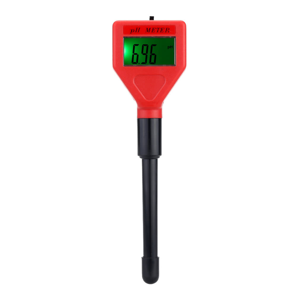 Rechargeable pH Meter with Electrode & Backlit LCD for Industry & Household Water Testing