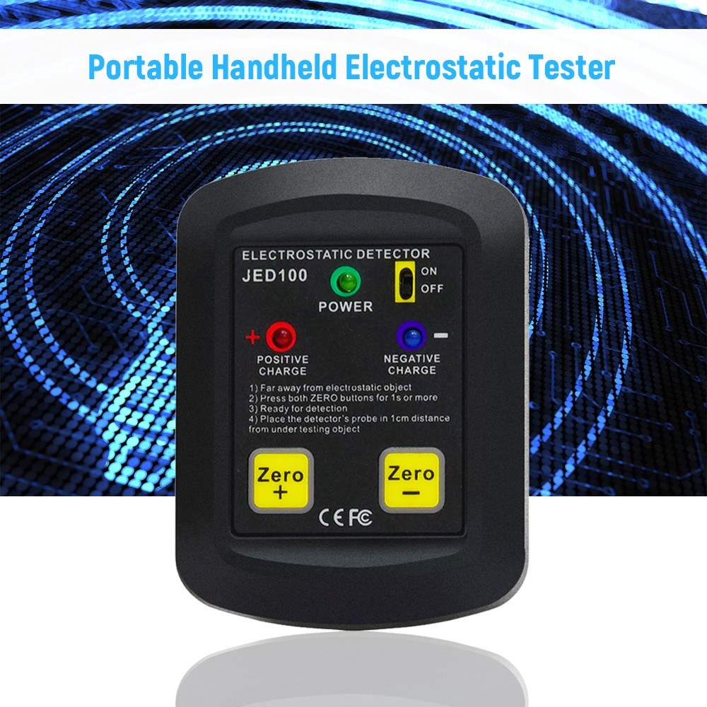 Portable Palm-Size Electrostatic Detector & Analyzer 100V~20KV ESD Test Meter