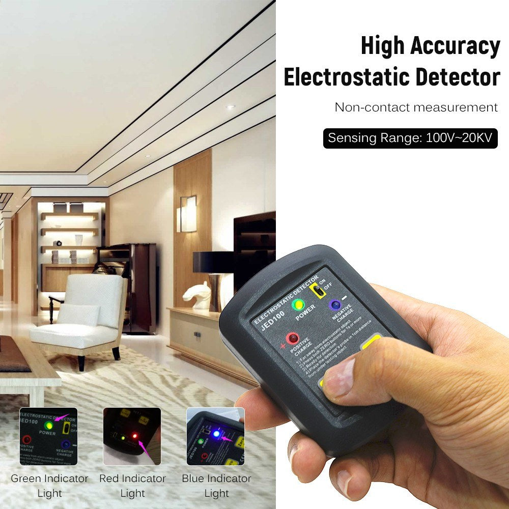 Portable Palm-Size Electrostatic Detector & Analyzer 100V~20KV ESD Test Meter