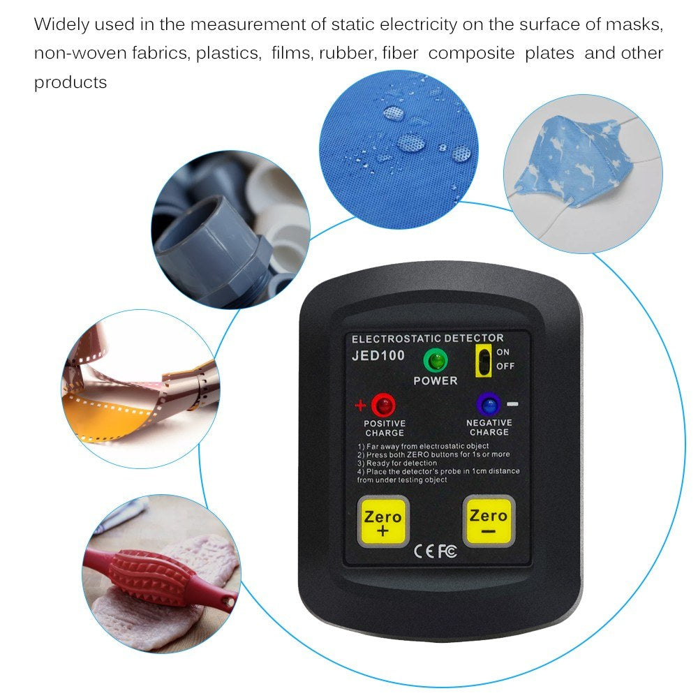 Portable Palm-Size Electrostatic Detector & Analyzer 100V~20KV ESD Test Meter