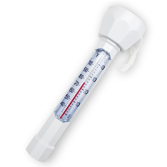 Floating Pool Thermometer with Easy-Read Display and String