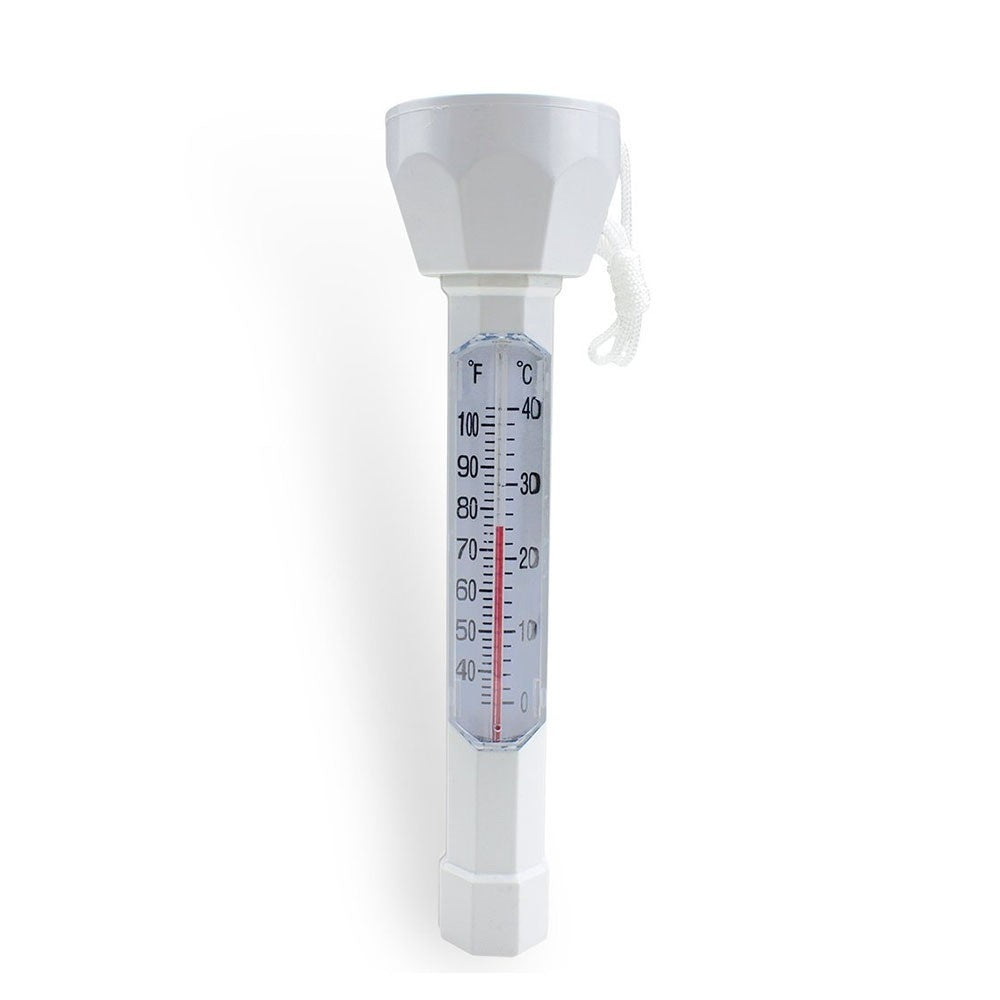 Floating Pool Thermometer with Easy-Read Display and String