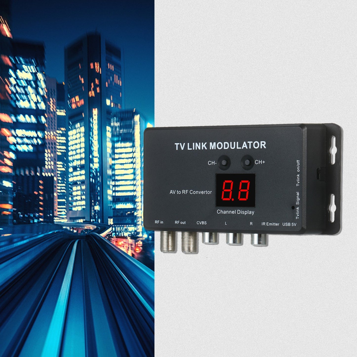 TVLINK AV to RF Modulator & IR Extender Converter
