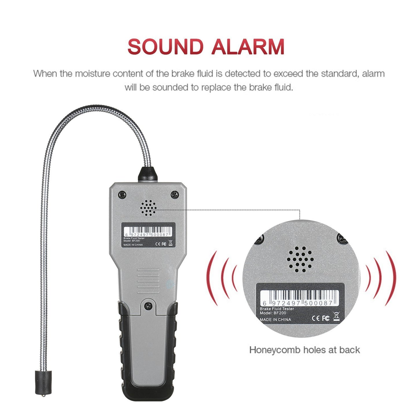 Intelligent Automotive Brake Fluid Tester with LCD Screen for DOT3 DOT4 DOT5.1