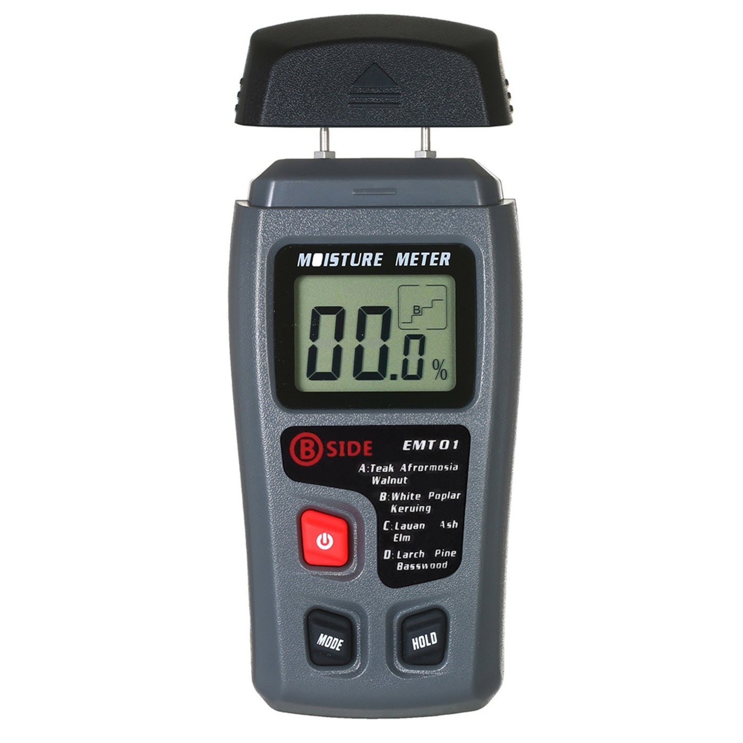 Portable Wood Moisture Meter Hygrometer - 4 Modes, Pin Type, LCD Display, Handheld Timber Humidity & Water Leak Detector