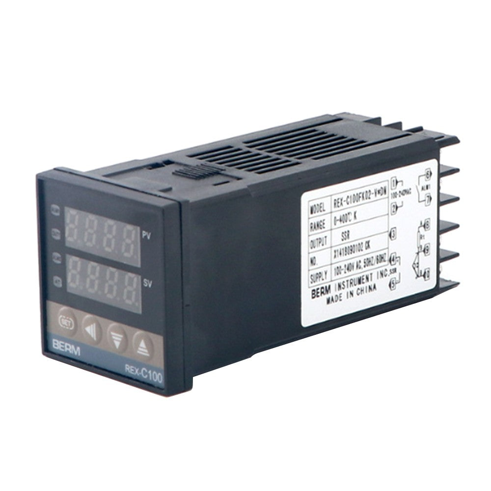 REX-C100 Intelligent Temperature Controller Set: SSR Output, SSR-25 DA, M6 1M Cable, 3Pcs