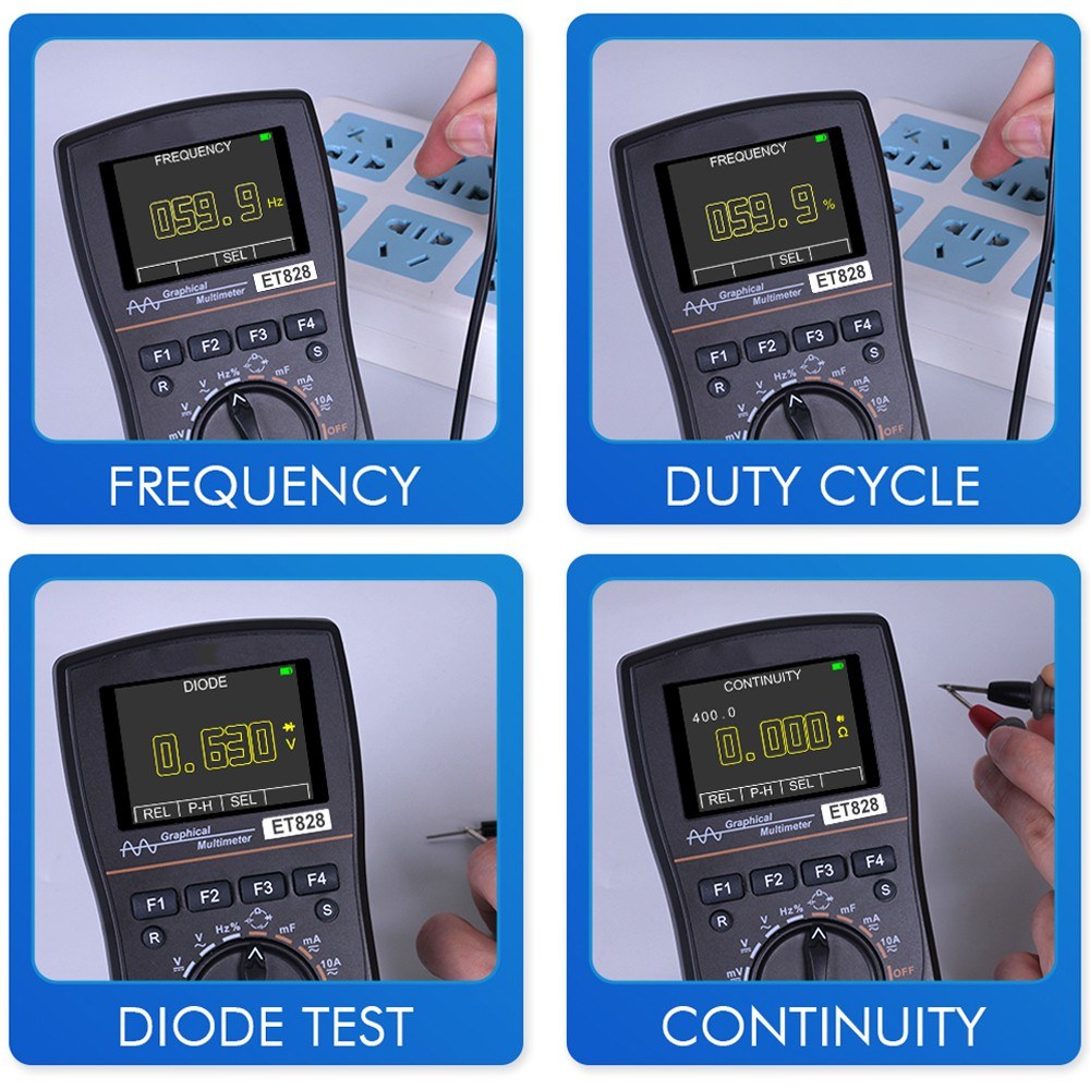 KKmoon 828 2-in-1 High Definition Smart Digital Oscilloscope Multimeter