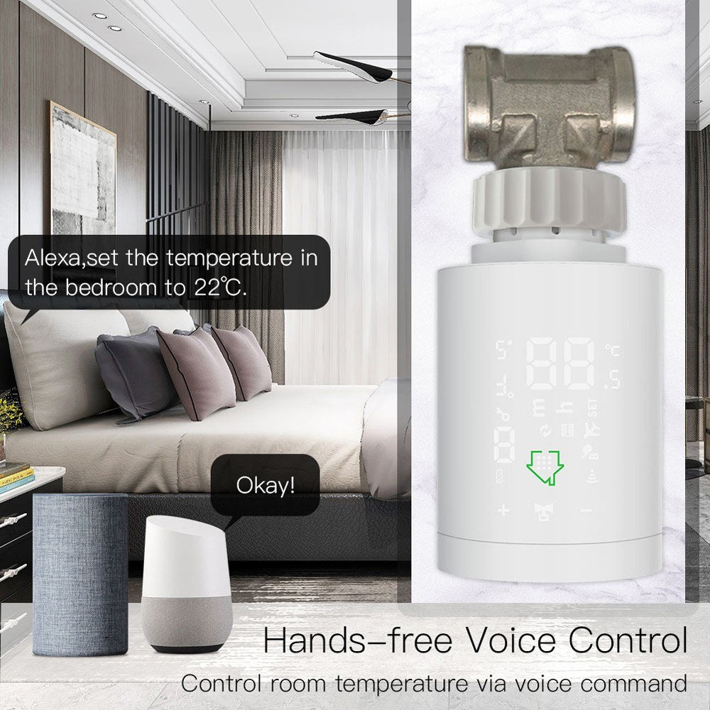 Tuya ZIGBEE3.0 Smart Thermostatic Radiator Valve with Alexa Voice Control