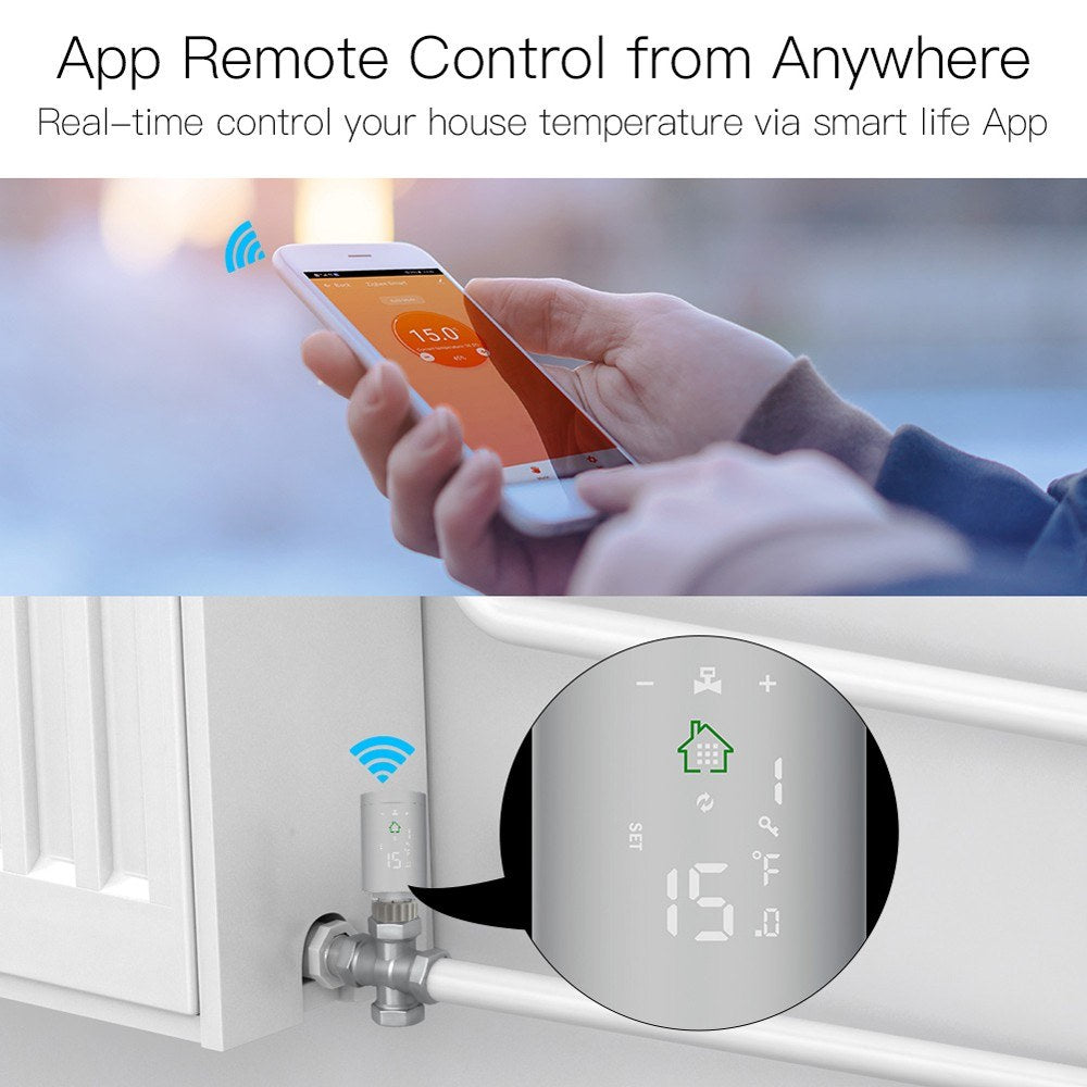 Tuya ZIGBEE3.0 Smart Thermostatic Radiator Valve with Alexa Voice Control