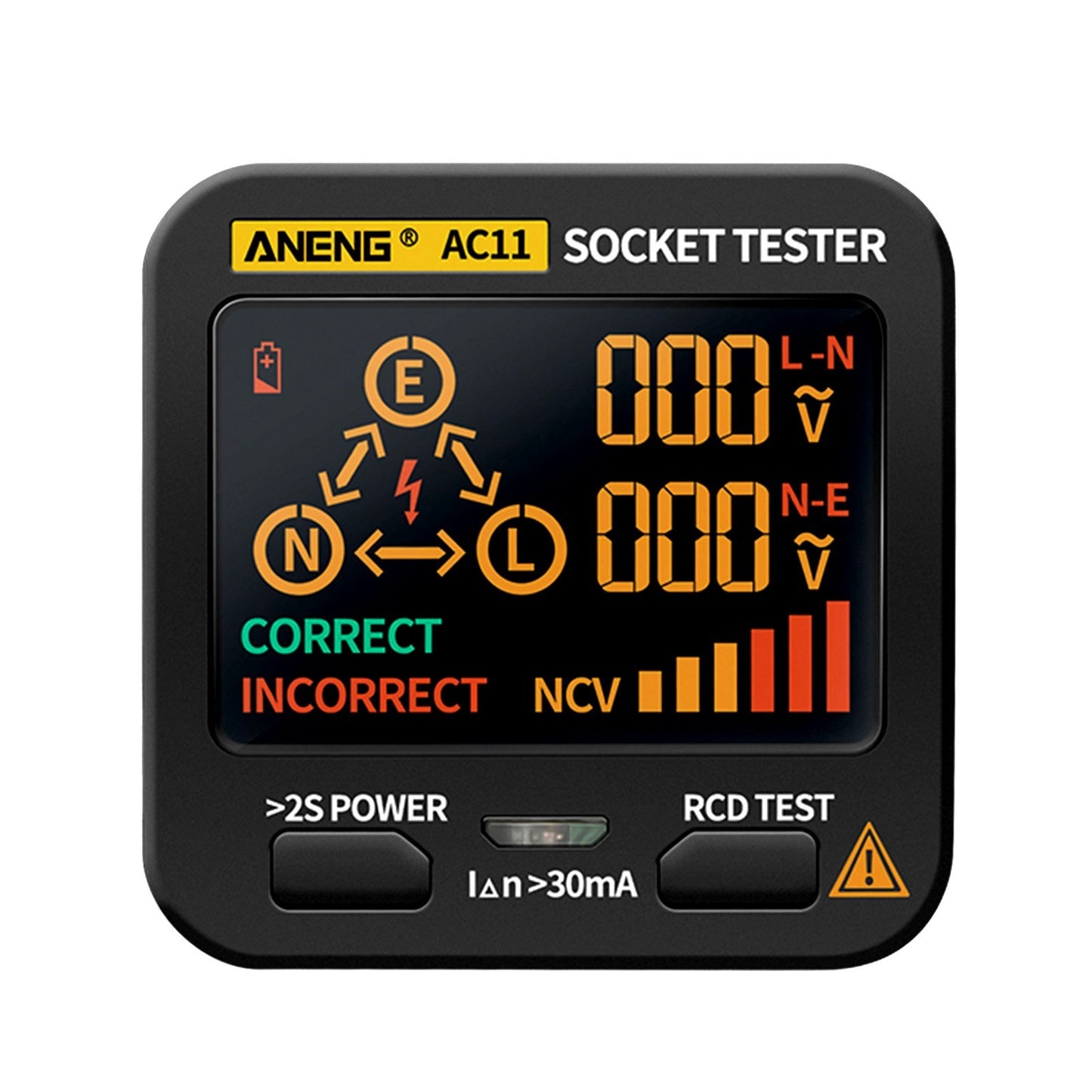 ANENG AC11 LCD Socket Tester & Electric Leakage Detector