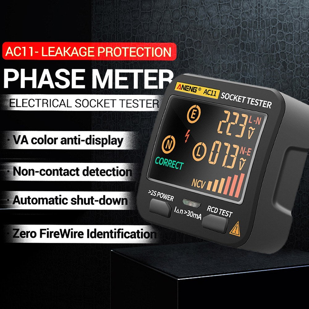 ANENG AC11 LCD Socket Tester & Electric Leakage Detector
