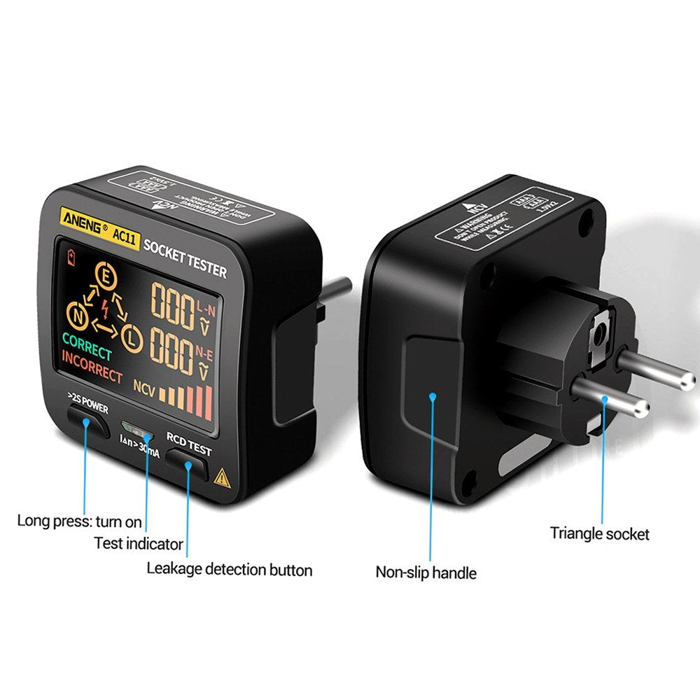 ANENG AC11 LCD Socket Tester & Electric Leakage Detector